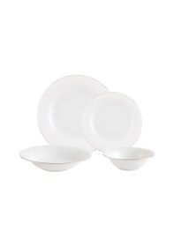 Resim Madame Coco Dormir 6 Kişilik 24 Parça Yemek Takımı - Beyaz/silver Çok Renkli 