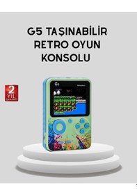 Resim Bfs G5 Taşınabilir Retro Game Box 500 Oyunlu Şarjlı Mini Oyun Konsolu 