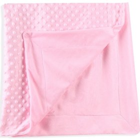 Resim Şmtstyle Pembe Nohut Kabartmalı Astarlı Bebek Battaniyesi Pembe 