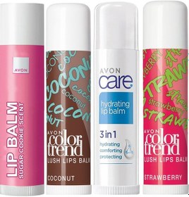 Resim Nemlendiricili Dudak Balmları Hindistan Cevizi Çilek Ve Kurabiye Kokulu 