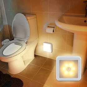 Resim 1 adet/3 adet/6 adet Kare Akıllı Hareket Sensörlü Işıklar, Düz Renkli Cam Sensörlü Gece Lambası, Spor Temalı Ayarlanabilir Aydınlatma Çeşitli Oda Türleri için, Serbest Duran Duvar Montajı, Pil ile Çalışır (Pil Dahil Değildir) 