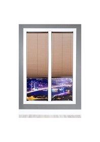 Resim Vizon 09-04 Plise Perde - Katlanır Cam Balkon Perdesi Vizon 