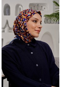 Resim Afvente Benekli Desen Renkli Soft Pamuk Eşarp 