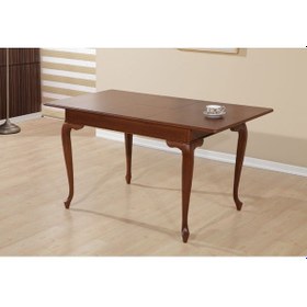 Resim Masa Klasik Model Kayın Aslan Ayak Ve Kaplama Parlak Ceviz Natüre Renk Kutu Sevk El Yapım 