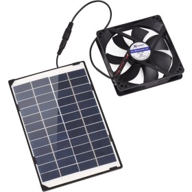 Resim Moveevo 12v 6w Güneş Enerjili Evcil Hayvan Soğutma Fanı, 3 Metre Kablolu, 87.18 Cfm Hava Akışı 