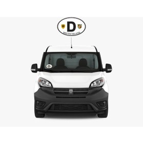Resim BsElektronik Etiketçilere Özel Oval Almanya (D) Cam Süsü Pleksi Vantuzlu Arma (552066979) 