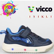 Resim Vicco Disnew Işıklı Ortopedik Çocuk Spor Ayakkabı Lacivert 