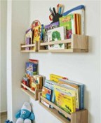 Resim Yeşilyurt Orman Ürünleri Montessori Çocuk Odası Kitaplık 