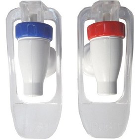 Resim Sebil Musluğu Erkek Sıcak ve Soğuk Su İçin Beyaz - Kırmızı 