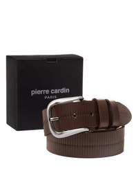 Resim Pierre Cardin Deri Erkek Kemeri En 4 Cm Pc4160 Kahverengi 