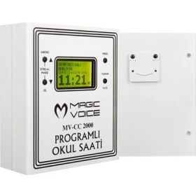 Resim MV-CC2000 USB Duvar Tipi Programlı 20 Adet Mp3 Formatı Zil / Istiklal Marşlı Akıllı Diji 