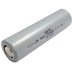 Resim 18650 3.7 V 2500 mAh 10C Li-Ion Başlıksız 1 Adet Şarjlı Pil Sertec