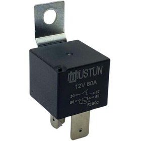 Resim Genel Markalar 12V RÖLE 4 UÇLU 80 A (2 UÇ KÜÇÜK / 2 UÇ BÜYÜK) (6.3 MM / 9.5 MM) 