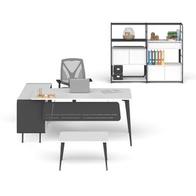 Resim Pierro Ofis Peru Personel Ofis Takımı - Beyaz - Füme 