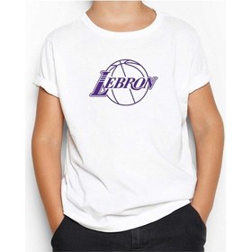 Resim Lebron James Beyaz Çocuk Tişört Beyaz 