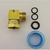 Resim Hightower 1 Set Hortum Döner Dirsek Bağlantısı 90 Derece Pirinç 3/4 Ght Sulama Bahçe Araçları 