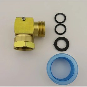 Resim Hightower 1 Set Hortum Döner Dirsek Bağlantısı 90 Derece Pirinç 3/4 Ght Sulama Bahçe Araçları 