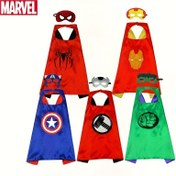 Resim 2 adet/takım MARVEL Spider-Man&Iron Man&Thor&Captain America&The Hulk Kılıf Maskesi Seti, Avengers League Halloween Süper Kahraman Kılıf Maskesi Kostümü Karikatür Kahraman Kılıf Kombinasyonu, Parti Oyunları, Festival Kutlamaları, Doğum Günü Hediyeleri, Paskalya, Rol Yapma ve Parti Temalı Etkinlikler için Uygun 