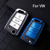 Resim TPU Araba Anahtar Kılıfı VW için VOLKSWAGEN Golf 7 MK7 Tiguan MK2 Atlas Toran L için SEAT Ateca Leon FR 2 Ibiza için Skoda Octavia Aksesuarları 