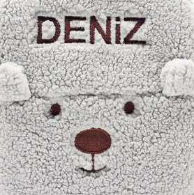 Resim PENGİ [ İSTEDİĞİNİZ İSMİ YAZIYORUZ ] Ayıcık Gri (FİGÜR+İSİM) 0-8 Yaş Çocuk Sırt Çantası, Anaokulu - kreş 