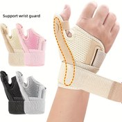 Resim 2 adet Ayarlanabilir Başparmak & Bilek Desteği - Nefes Alabilen Polyester, Spor ve Günlük Sıcaklık için Cırt Cırt Kapatma, Çoklu Renk Seçenekleri, Destek için Bileklik 