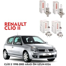 Resim CLİO 2 2001 MODEL ÖN UZUN-KISA 4 LÜ FAR AMPÜLÜ TAKIMI BOSCH 