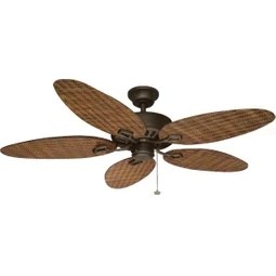 Resim Kaşkar Hasır Desenli Plexi 5 Kanatlı Tavan Vantilatör T52047 