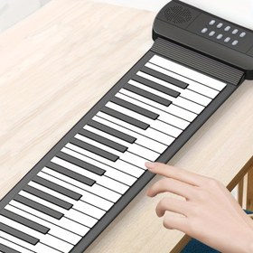 Resim JLCH Taşınabilir Katlanır Klavye Piyano - 49 Tuşlu Tam Boy Öğretim Piyano, Çerçeve ve Tuşlarla, Hafif Katlanır Tasarım, Ev, Seyahat, Öğrenme, Başlangıç ve Profesyonel Müzisyenler İçin Uygun 