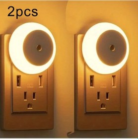 Resim Maxaccess 1/2 Adet Otomatik Sensörlü Dokunmatik Gece Lambası, Amerikan Fişi, Koridor, Banyo, Yatak Odası, Mutfak, Oturma Odası İçin, Sıcak Işık, 2'li Paket 