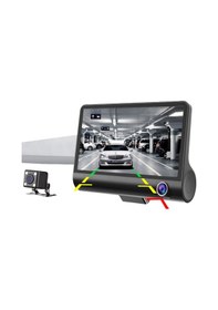Resim Csmtex 1 Araç Dvr Kamera Çift Lensli 4 İnç Ekranlı G Sensörlü 