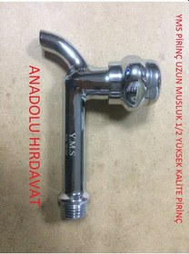 Resim Yms Pirinç Uzun Musluk Lavabo Musluğu 350 Gr Komple Pirinç 