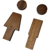 Resim Suntek 2x 3d Tuvalet İşaretleri Ticari Kapı Veya Duvar 16,5 Cm 