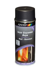 Resim Motip Isıya Dayanıklı Mat Siyah Sprey Boya 400 Ml Siyah Renk İle Kolay Uygulama 