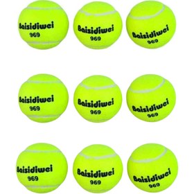 Resim Dayanıklı Tenis Topu 9’lu Set Yüksek Performans Ve Dengeli Zıplama 