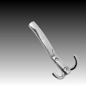 Resim Uzun Noktalı Metal Askı Şık Portmanto Askılık Dolap Mobilya Askısı Vidalar Dahil Krom 