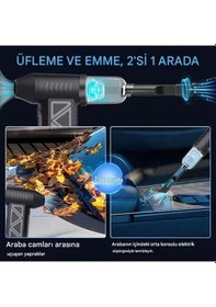 Resim Mini Şarjlı Hava Üfleyici Ve Vakumlu El Süpürgesi 5468 
