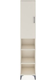 Resim Arges Dolap 4 Raflı Tek Kapaklı Tek Askılı 44x30x221 Aytaşı-a... Aytaşı 