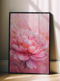 Resim Zestia Siyah Çerçeveli Tablo, Pembe Çiçek Makro Fotoğraf, Yatak Odası Dekoru Poster No: 111925 15 x 21 