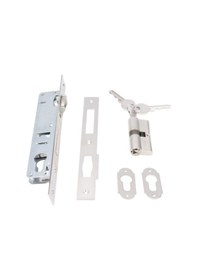 Resim Kale 155 25mm Standart Daire Kilidi Makaralı - Nikel- 62mm Silindirli 