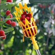 Resim 1 adet Meyve Toplayıcı Hasat Sepeti Bahçecilik Berry Toplama Kürek Tasarruf Aracı Mango Armut Şeftali Mango Kiwi Limon Kiraz Yaban Mersini 