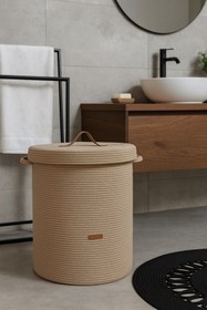 Resim Secem Boutique Xxl Çamaşır Sepeti, Hasır Sepet, Düzenleyici, Jüt Sepet, Oyuncak Sepeti 