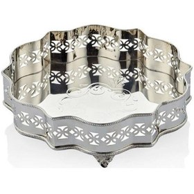 Resim Lamedor Fancy Gümüş Küçük Tepsi 26 26 7.5 Cm 