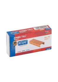 Resim Kraf Zımba Teli No 10 Sarı 1000'li 20kutu 