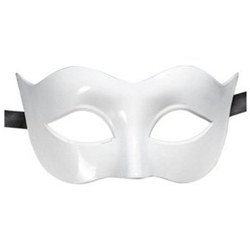 Resim Beyaz Renk Masquerade Kostüm Partisi Venedik Balo Maskesi 