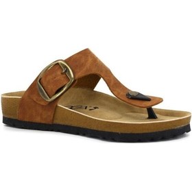 Resim Birken Kadın Parmak Arası Terlik Taba 