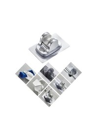 Resim Berev Yapışkanlı Duş Başlığı Askısı Mafsal Gri Krom 