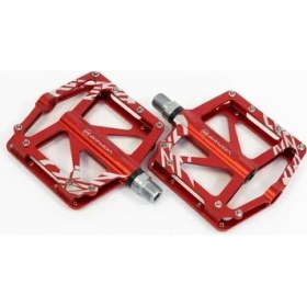 Resim Briviga PDL-3304 Platform Alimünyum Cnc Rulmanlı Pedal Kırmızı Siyah 