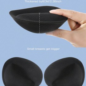 Resim 6Cm Kalınlaştırılmış İç Çamaşırı Kupaları, Küçük Göğüs Pedleri, Çıkarılabilir ve Yıkanabilir İtici İçerikler için Geliştirilmiş Ped, İç Çamaşırı ve Sütyenler için Aksesuarlar 