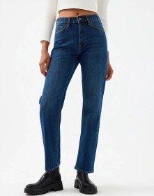 Resim Loft Comfort Straight Comfort Fit Lacivert Kadın Jean Pantolon Lf2037063 Lacivert 