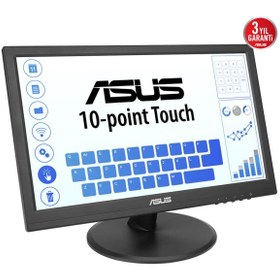 Resim ASUS VT169HE 15.6" 5ms, 60Hz, Dokunmatik, HDMI, D-Sub, Düşük Mavi Işık, FreeSync, IPS Panel Mon 